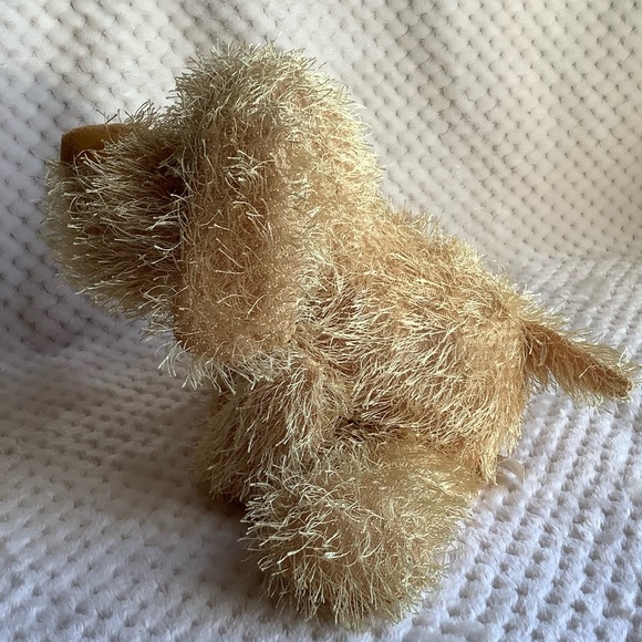 Royal Plush Inc Honey Coloured Spike Fur Plush Dog Floppy Legs Stuffed Animal - Picture 4 of 16